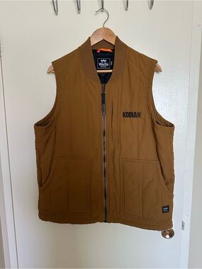 Walls Kodiak Men's Caramel Brown Quilted Work Vest